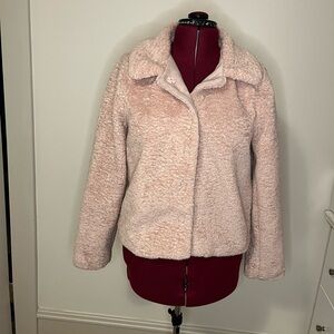 IRIS pink fuzzy jacket